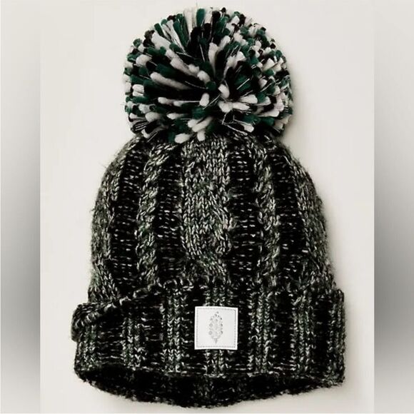 Free People Movement Pom Party Reflective Beanie main image 4